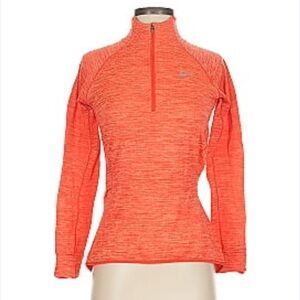 Nike | Nike element Women's Orange Quarter-Zip Sweatshirt